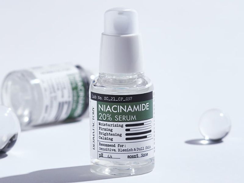 Serum dưỡng trắng mờ thâm Derma Factory Niacinamide 20%