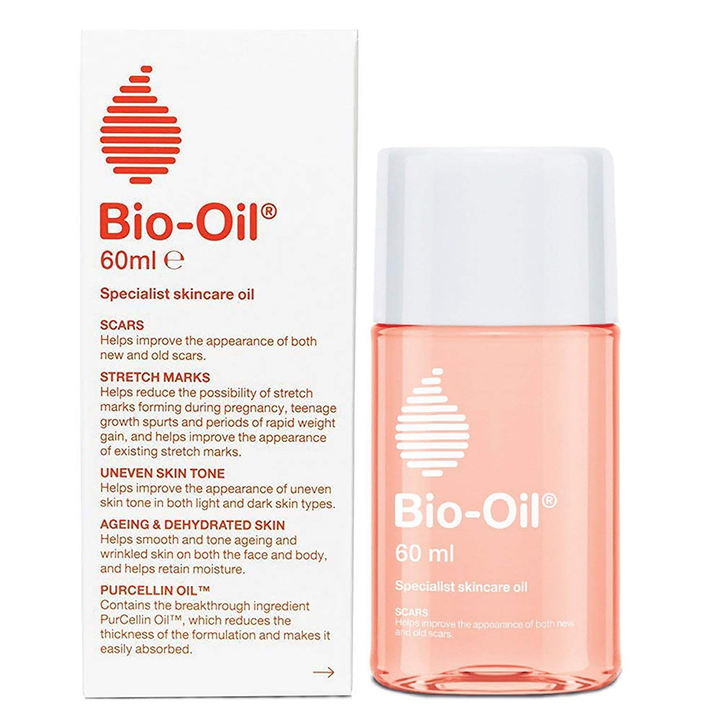 Dầu dưỡng da Bio oil giúp giảm rạn bụng sau sinh, làm dịu, tăng cường độ ẩm và tái tạo tế bào da hiệu quả