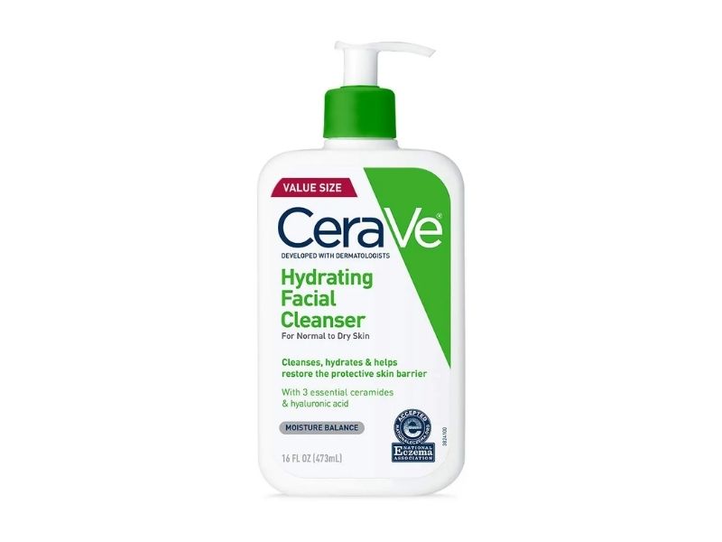 Sữa rửa mặt cho da khô nhạy cảm Cerave Hydrating Cleanser.