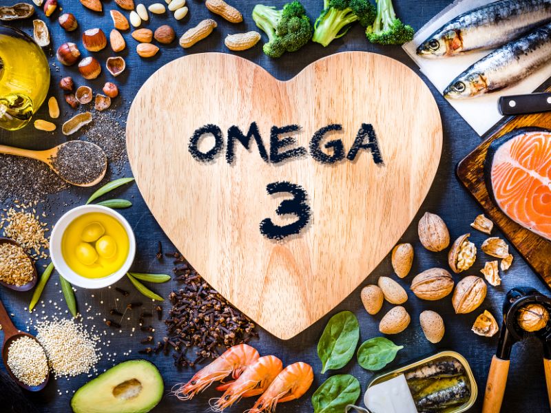 Omega-3 giúp tăng cường hệ miễn dịch, chống viêm.