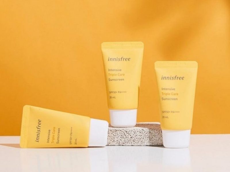 Kem chống nắng cho da dầu mụn Hàn Quốc Innisfree Intensive Triple Care Sunscreen